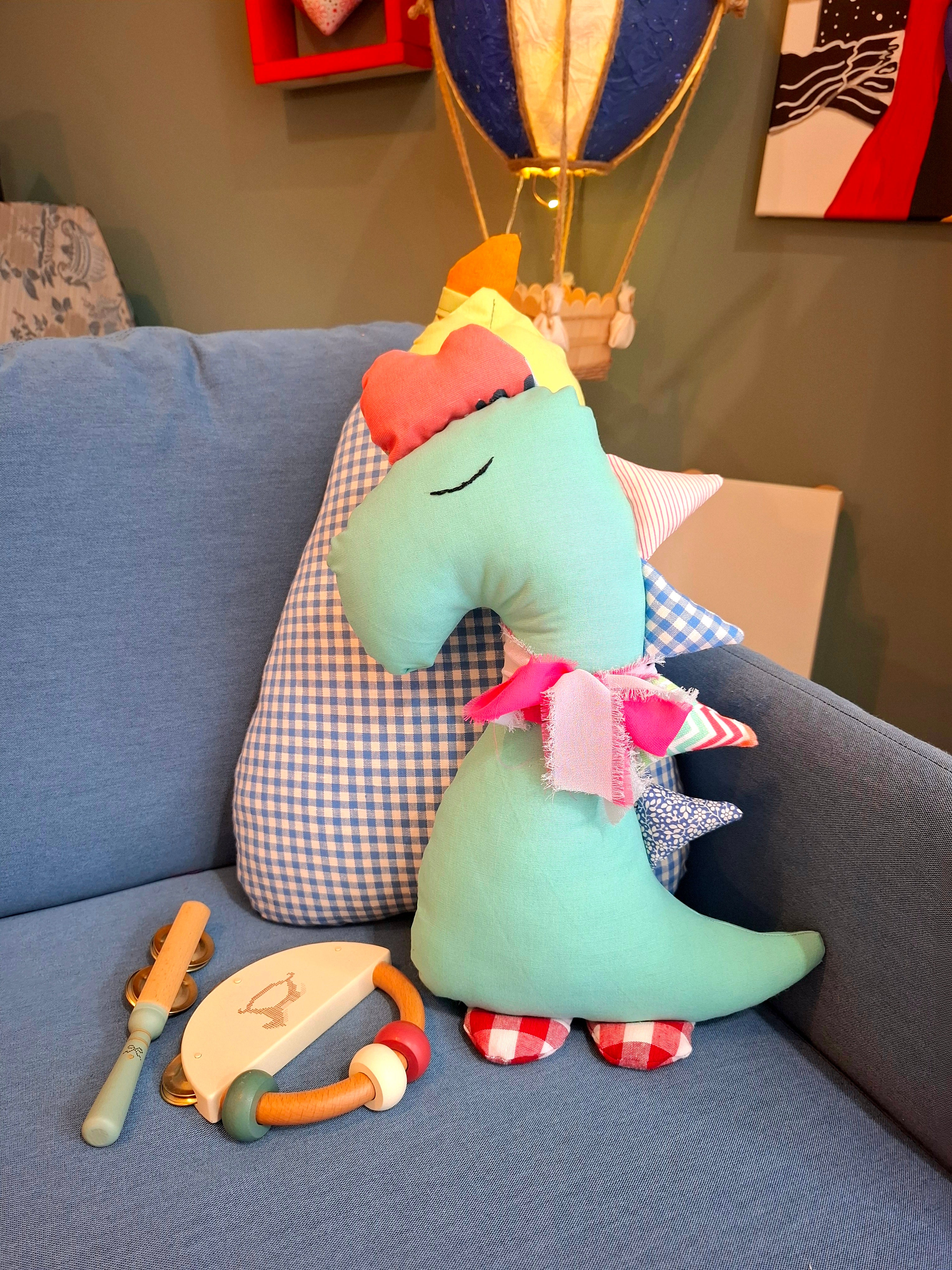 ΥΦΑΣΜΑΤΙΝΟ ΔΕΙΝΟΣΑΥΡΑΚΙ ΜΑΞΙΛΑΡΙ 45cm